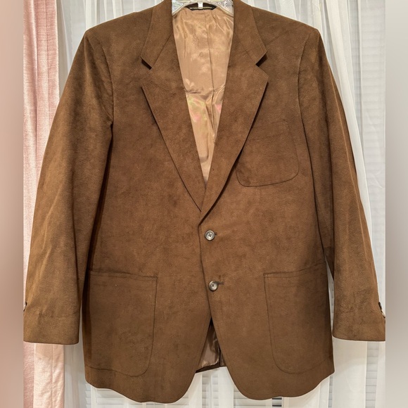 Perfect VINTAGE suede leather sport coat Men Small